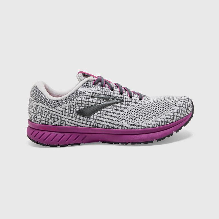 Brooks Women's Revel 3 Road Running Shoes Singapore - White (30691-LUNE)